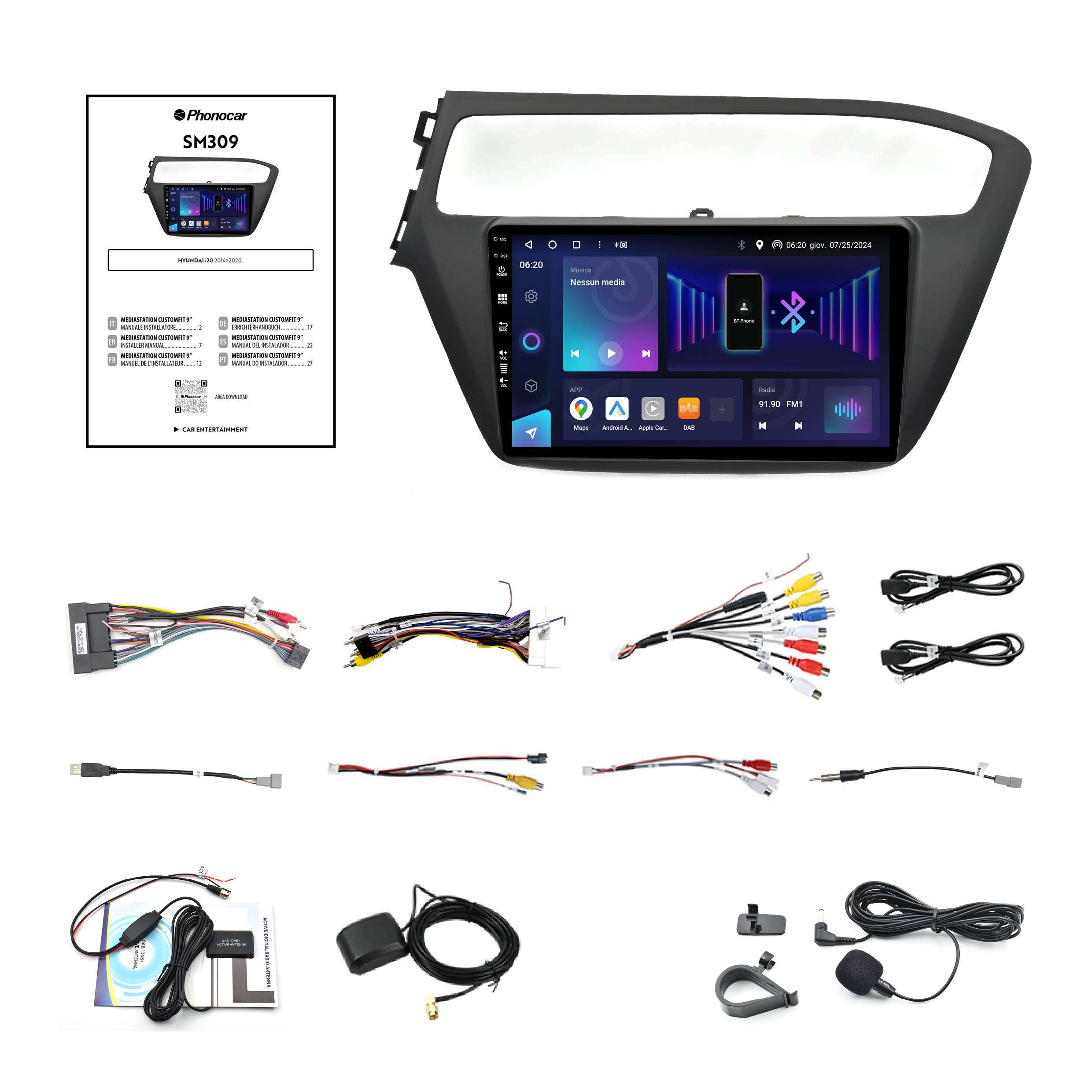 Mediastation phonocar customfit 9 Hyundai i20 - immagine 2