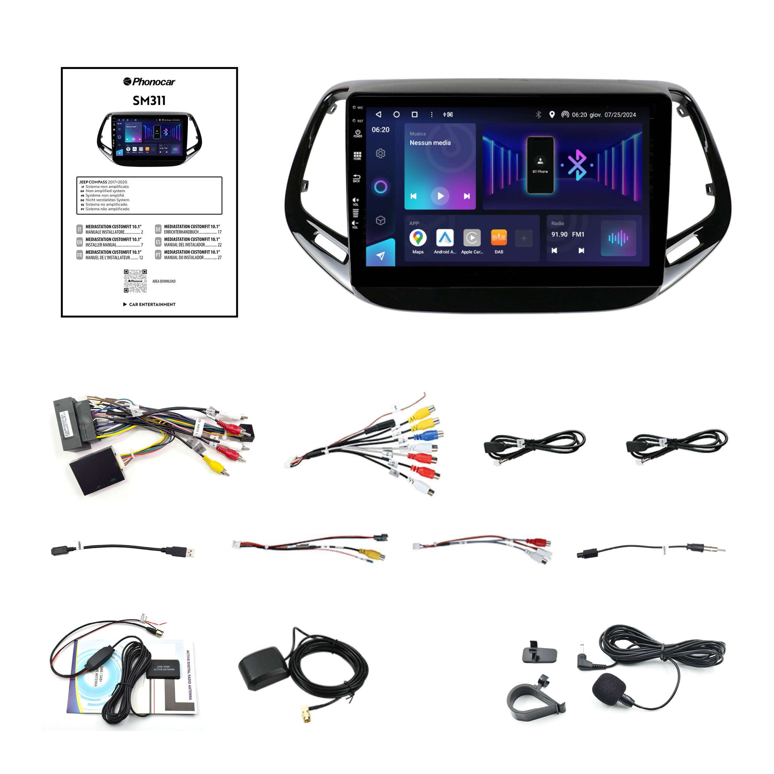 Mediastation phonocar customfit 10 Jeep Compass - immagine 3