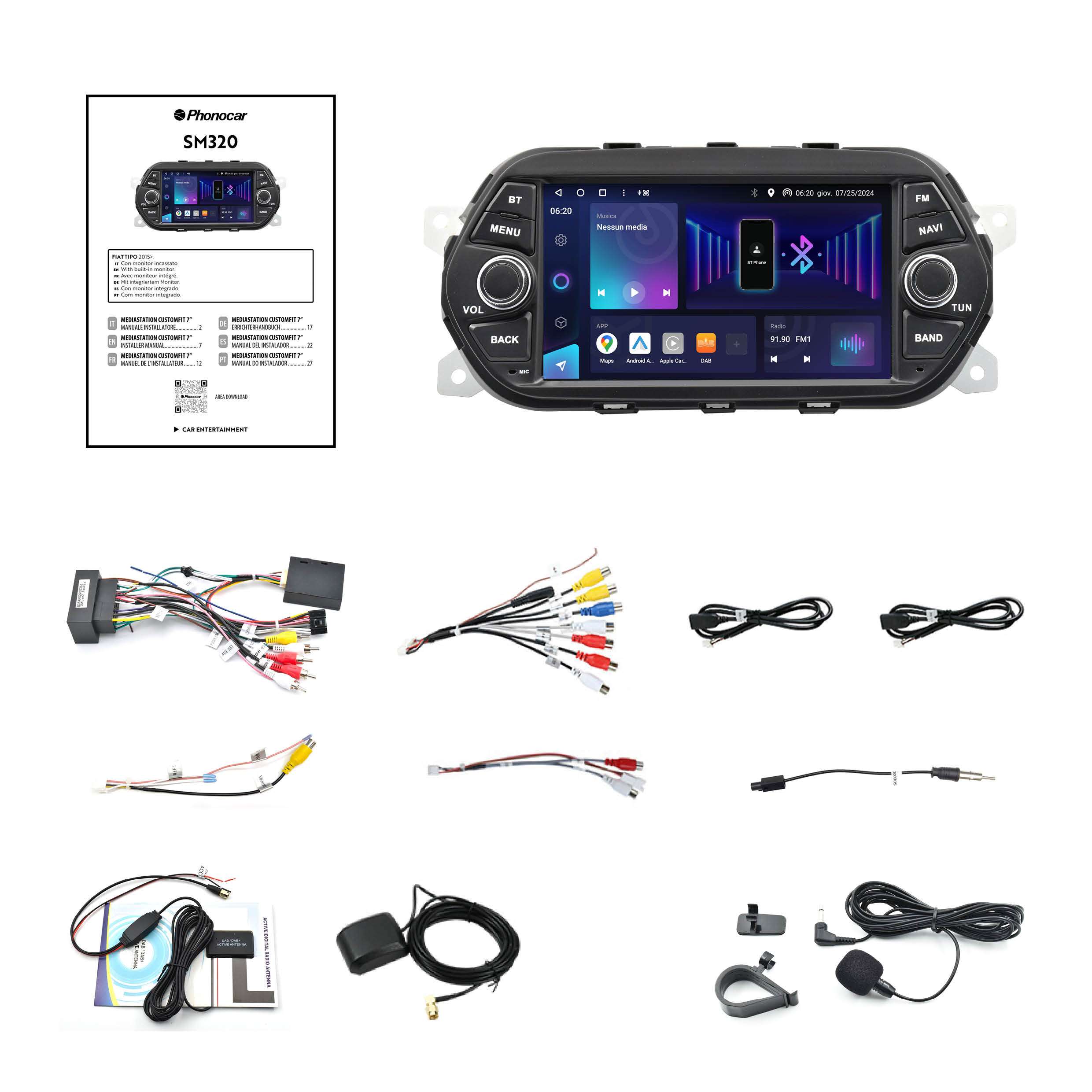 Mediastation phonocar customfit 9 Fiat Tipo - immagine 3