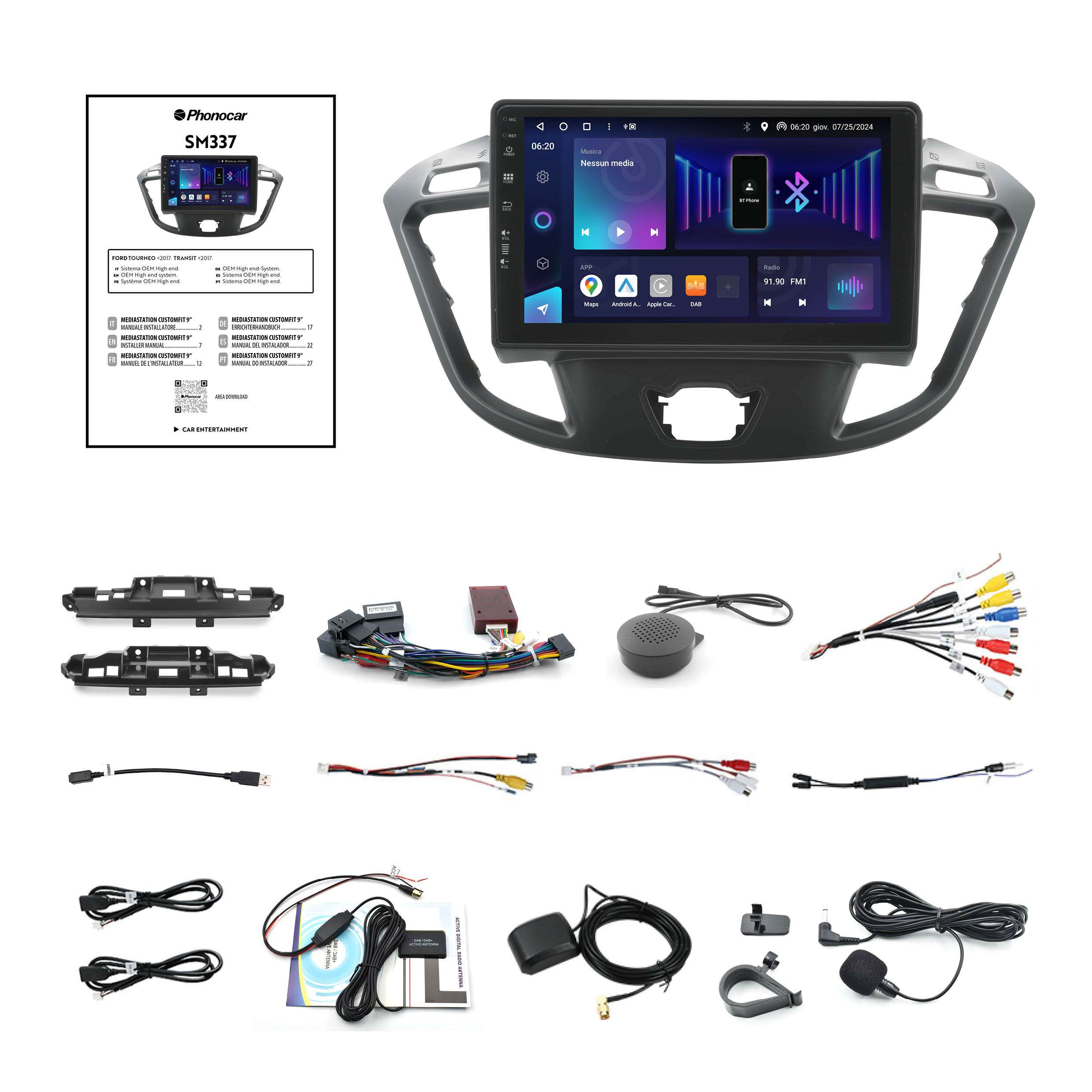 Mediastation phonocar customfit 9 Ford Transit 2017 - immagine 3