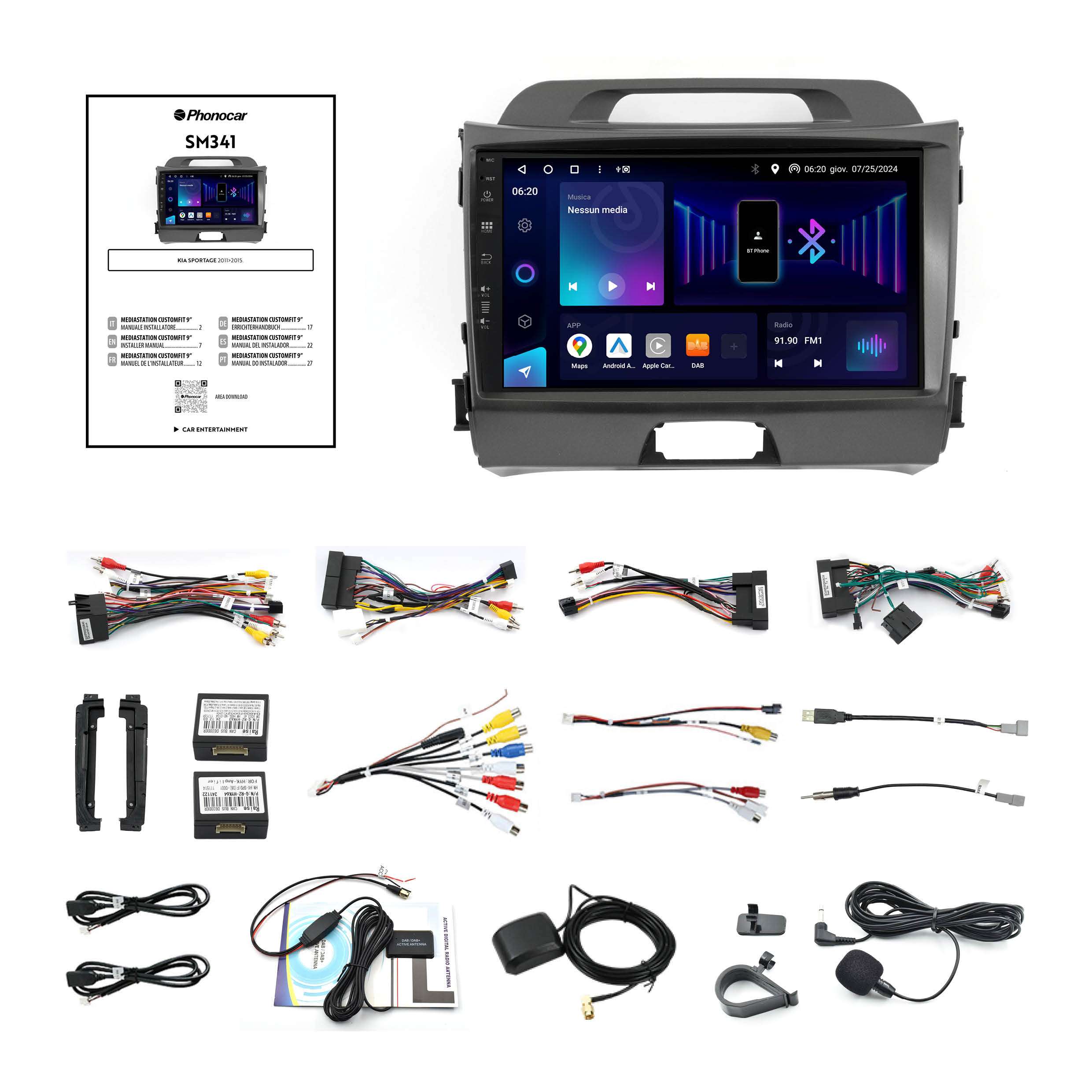 Mediastation phonocar customfit 9 Kia Sportage 3 - immagine 3
