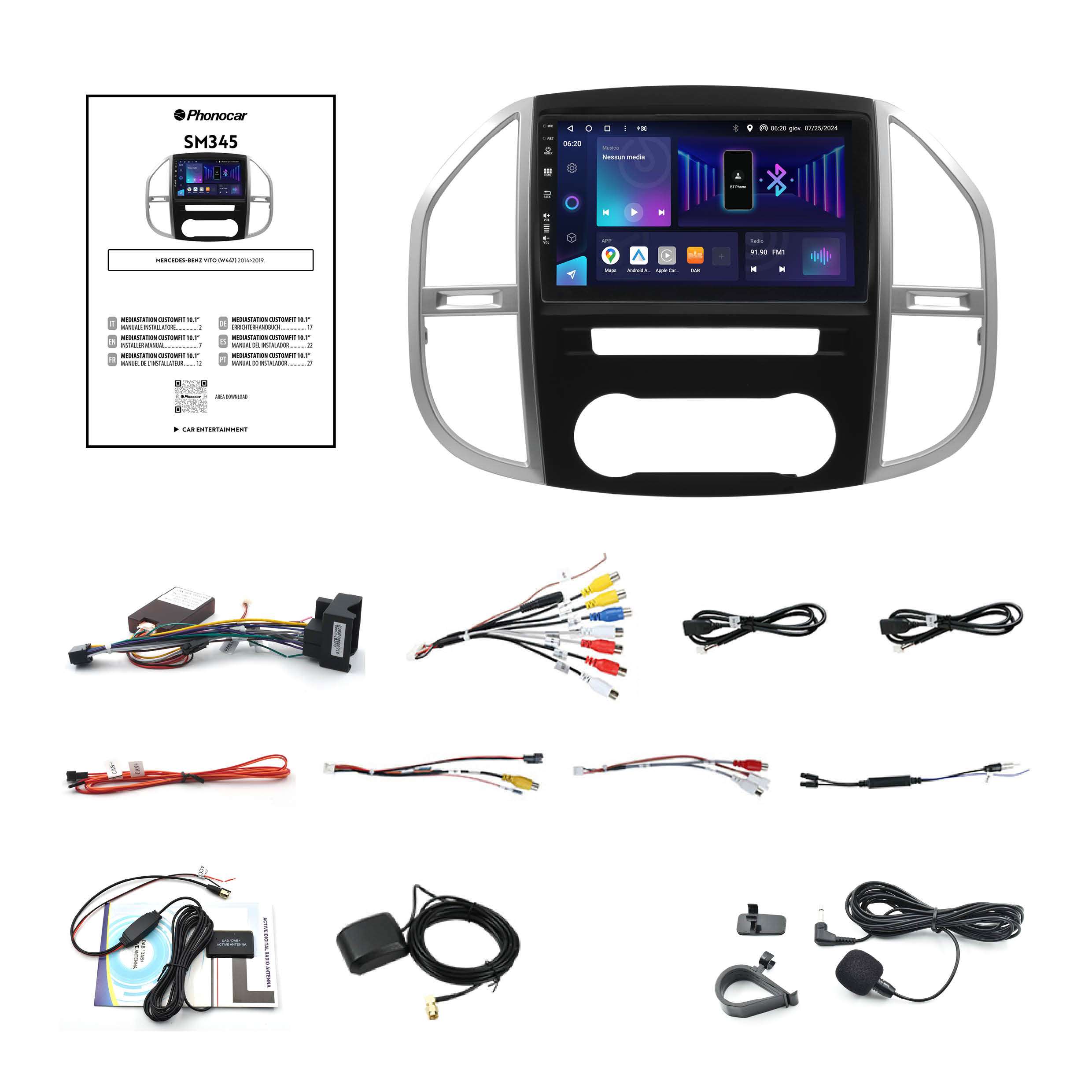 Mediastation phonocar customfit 9 Mercedes Vito - immagine 3
