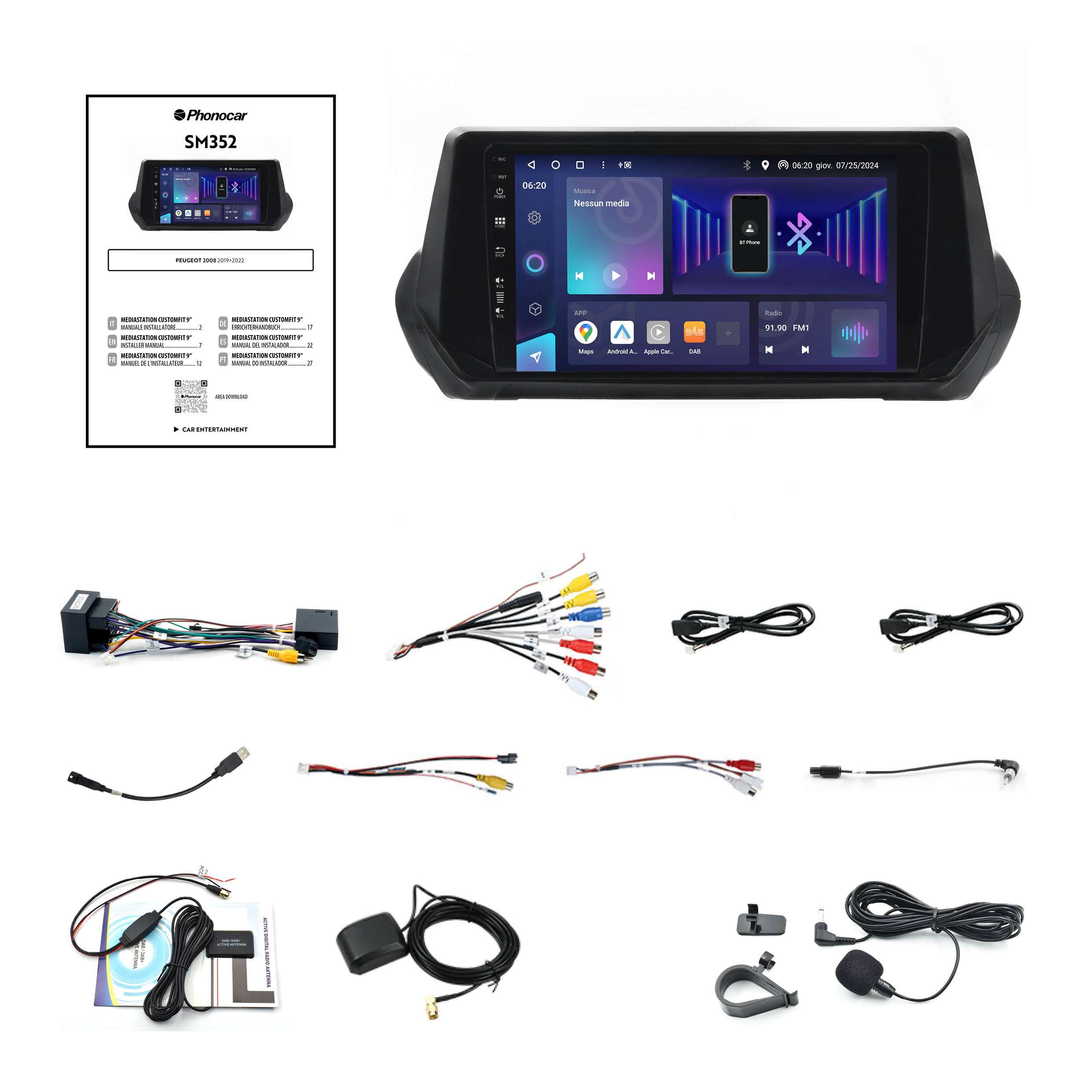 Mediastation phonocar customfit 9 Peugeot 2008 - immagine 3