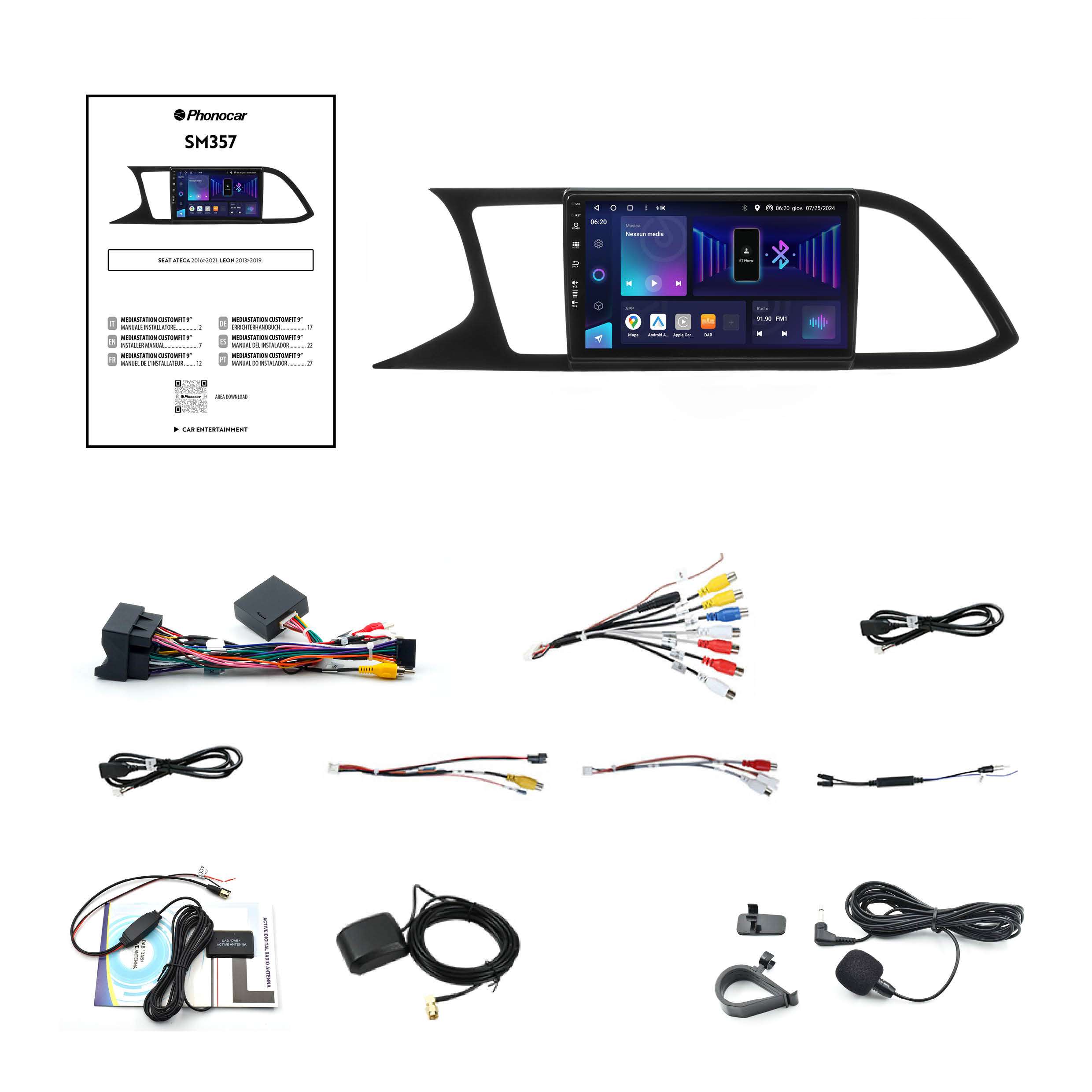 Mediastation Phonocar customfit 9 Seat Ateca-Leon - immagine 3