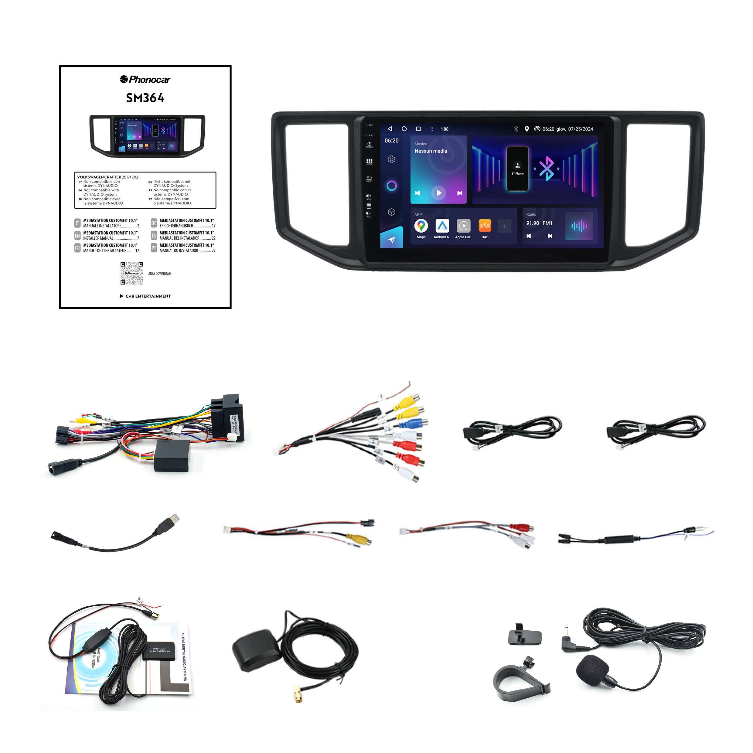 Mediastation Phonocar customfit 10 Volkswagen Crafter - immagine 3